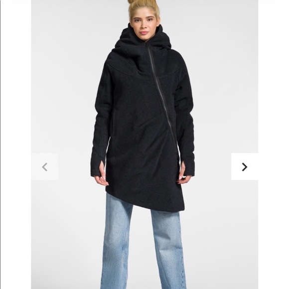 aakasha Jackets & Blazers - Aakasha Asymmetrical Quilted Coat Cashmere/Wool Blend